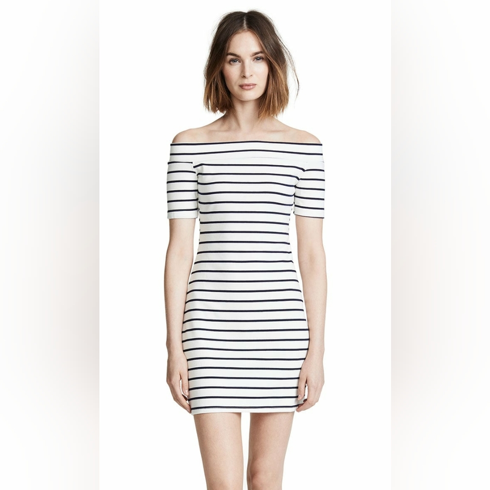 NWOT English Factory Off The Shoulder Striped Dress